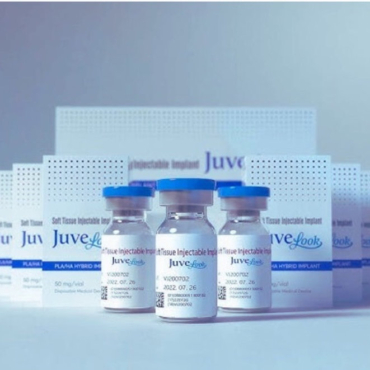 showing bottles of juvelook biostimulator and box of juvelook display 