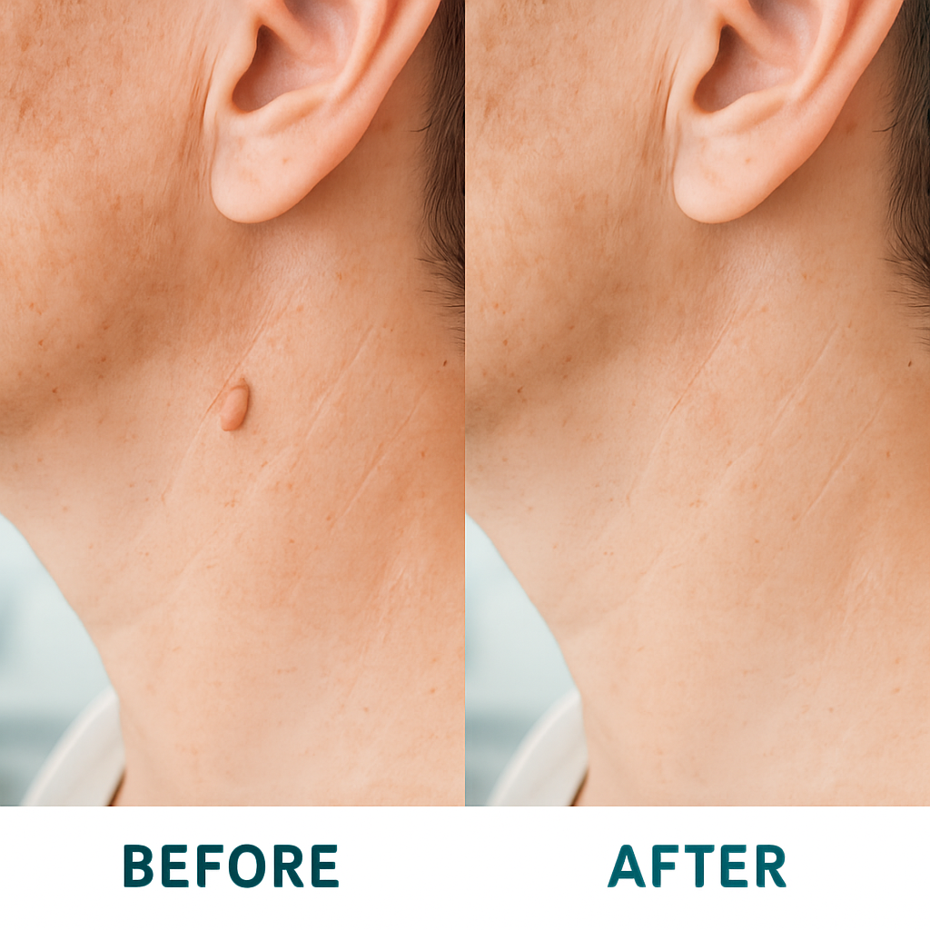 skin tag men removal co2 laser before after
