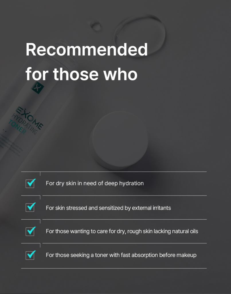 exome hydrating toner suitable who and what skin