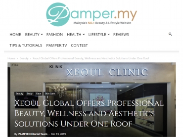 pamper.my – Xeoul Global Offers Professional Beauty, Wellness and Aesthetics Solutions