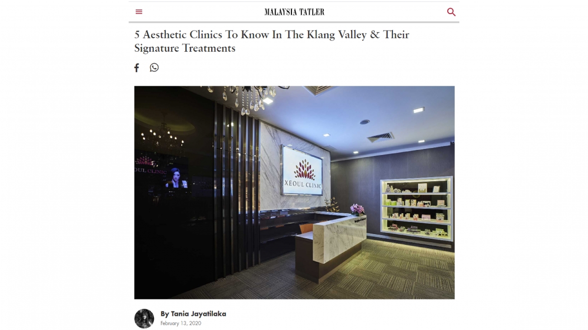 malaysia tatler – 5 Aesthetic Clinics To Know In The Klang Valley & Their Signature Treatments