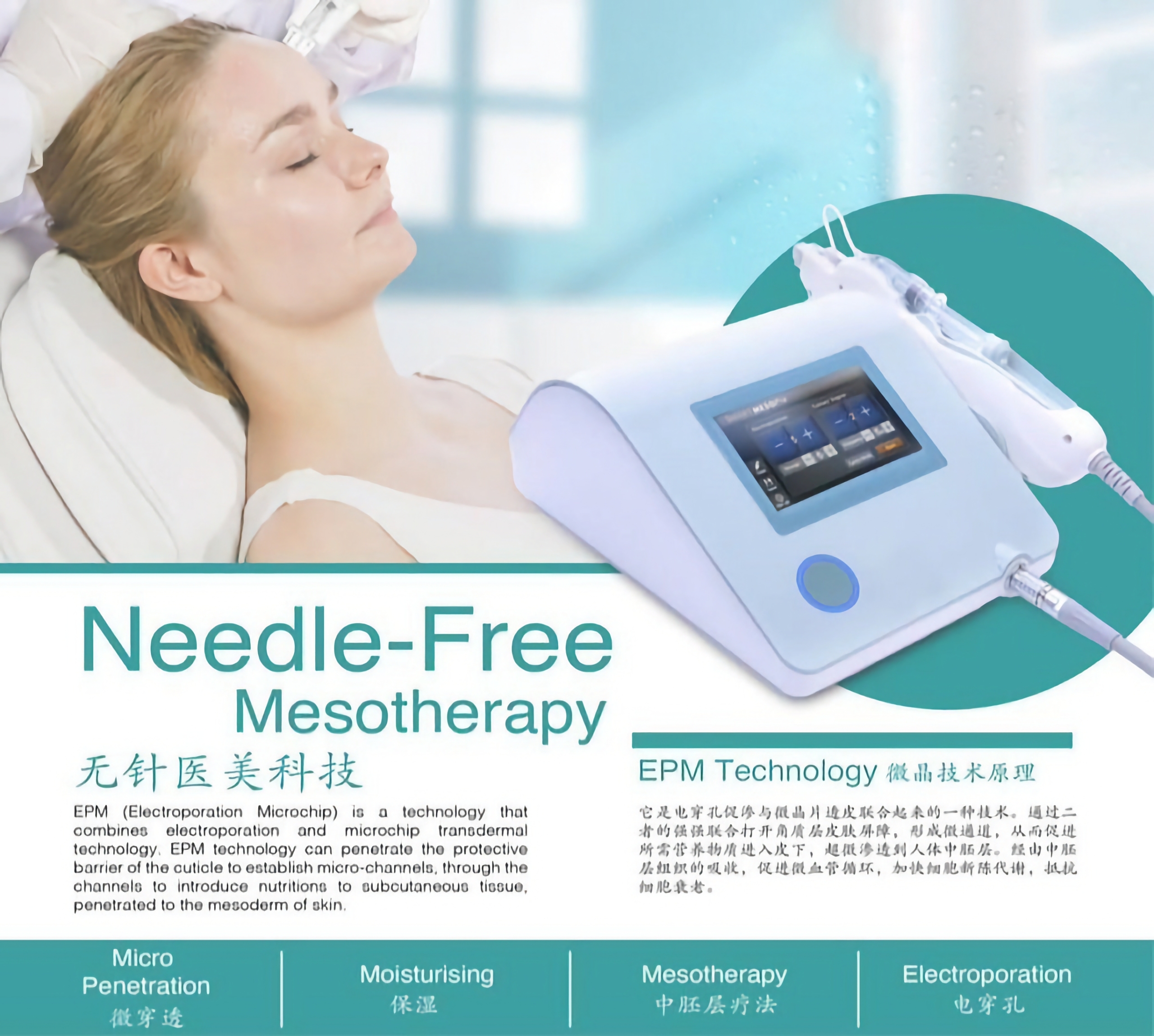 Needleless EPM Mesotherapy | Mesoskin EPM Electroporation